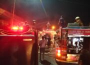 Polres Tebing Tinggi Tangani Kebakaran Dua Ruko di Jalan Gatot Subroto