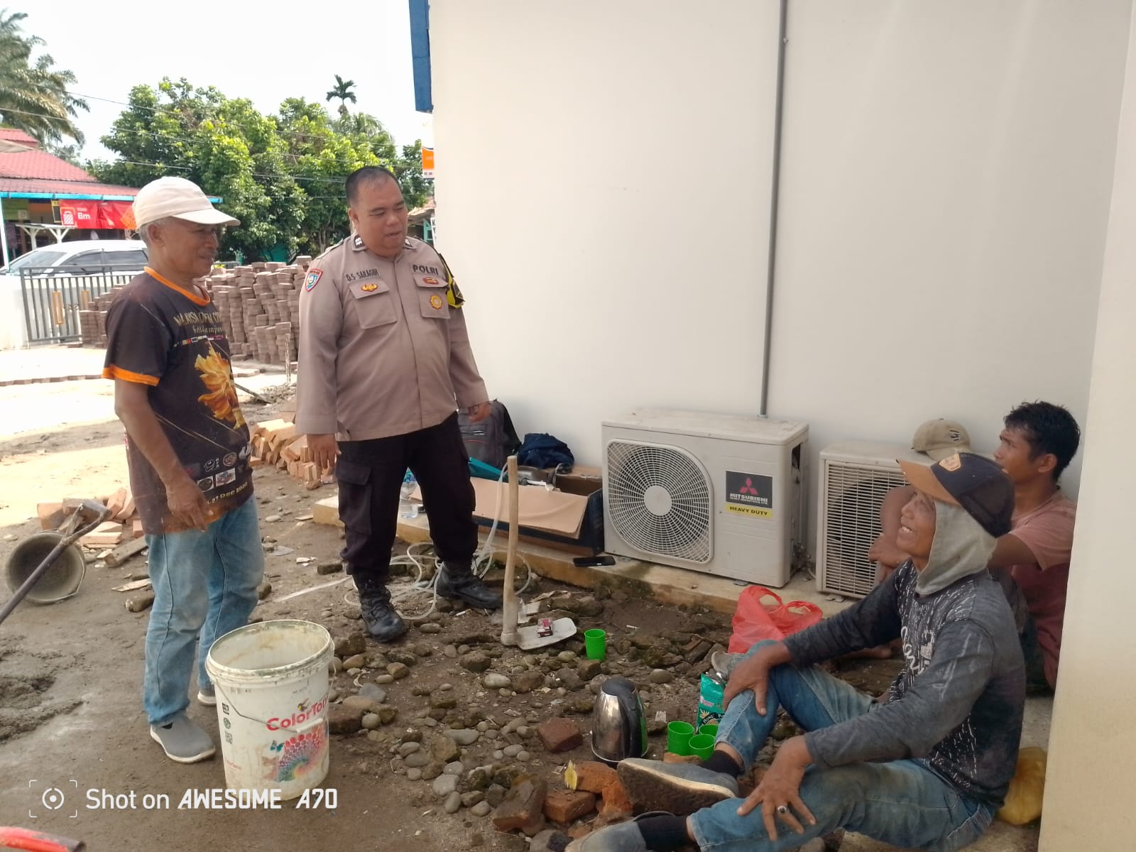 Sambang Warga, Polsek Sipispis Ajak Warga Bersama Jaga Kamtibmas