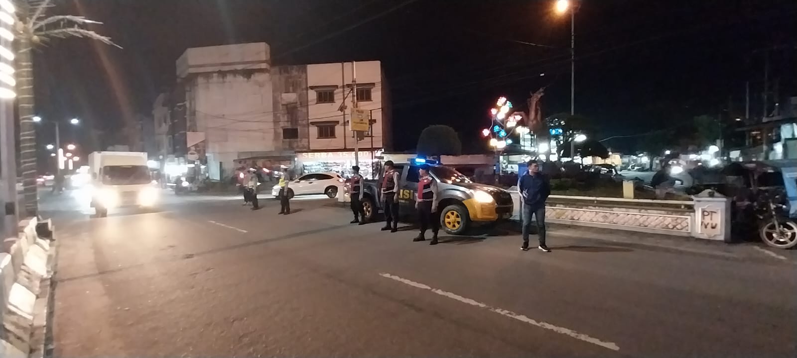 Melalui Blue Light Patroli, Polres Tebing Tinggi Lakukan Antisipasi Tindak Kejahatan