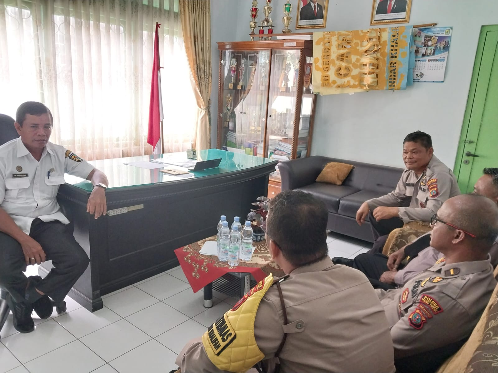 Pererat Sinergi, Kapolsek Bandar Khalipah Kunjungan Perdana ke Kantor Camat dan Koramil 12/BKH