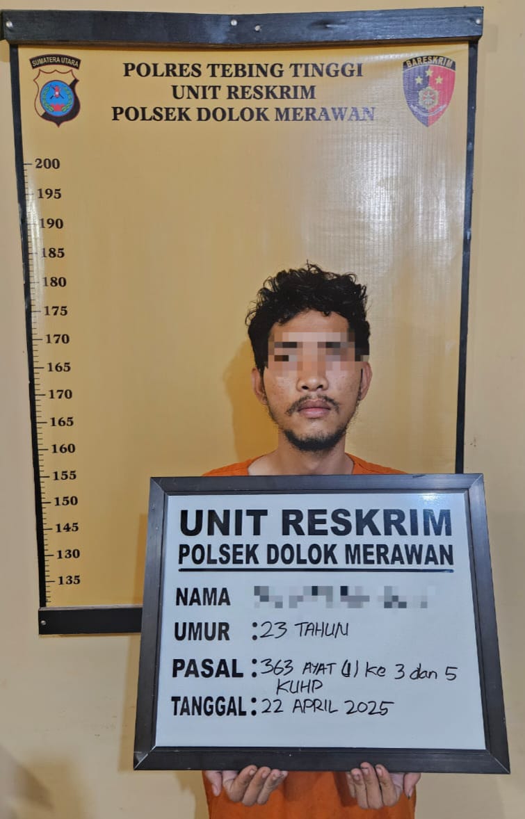 Pelaku Bongkar Warung Ditangkap Polsek Dolok Merawan dari Persembunyian