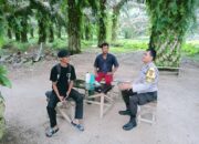 Di Desa Pertapaan, Polsek Tebing Tinggi Sampaikan Pesan Kamtibmas Pada Warga