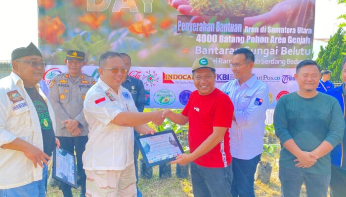 Pemkab Serdang Bedagai dan Bank Sumut Tanam 4.000 Pohon Aren di Sei Rampah