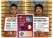 Diduga Edarkan Sabu, 2 Pria Ditangkap Sat Resnarkoba Polres Tebing Tinggi