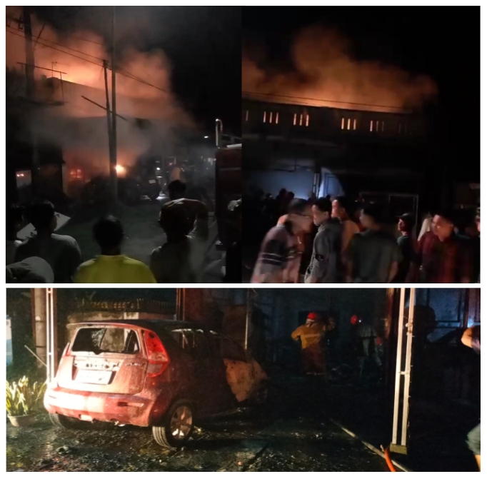 Kebakaran di Tebing Tinggi Hanguskan Ruko Laundry dan Rumah Makan