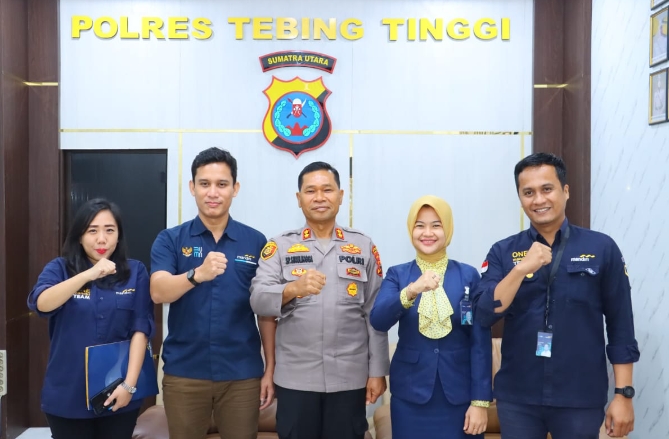 Bangun Sinergi, Kapolres Tebing Tinggi Terima Audiensi Tim Sales Bank Mandiri