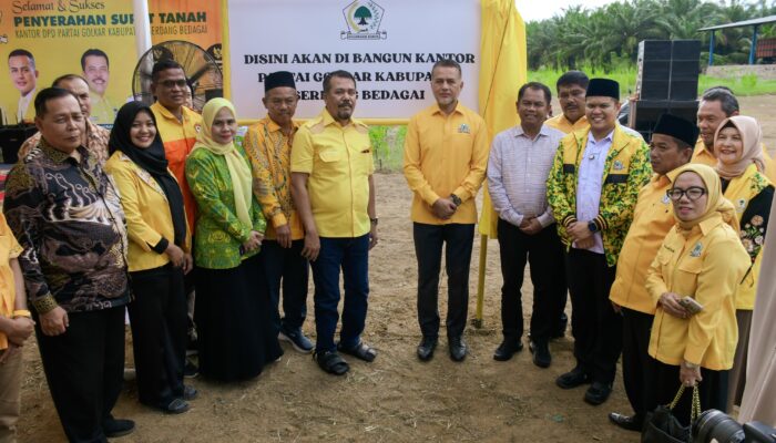Golkar Solid Menangkan Dambaan, Dapat Apresiasi Tanah Kantor dari Bupati Sergai