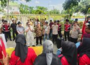 Aksi Damai Digelar SPMS Sergai, Polres Tebing Tinggi Kawal dan Beri Pengamanan Ketat