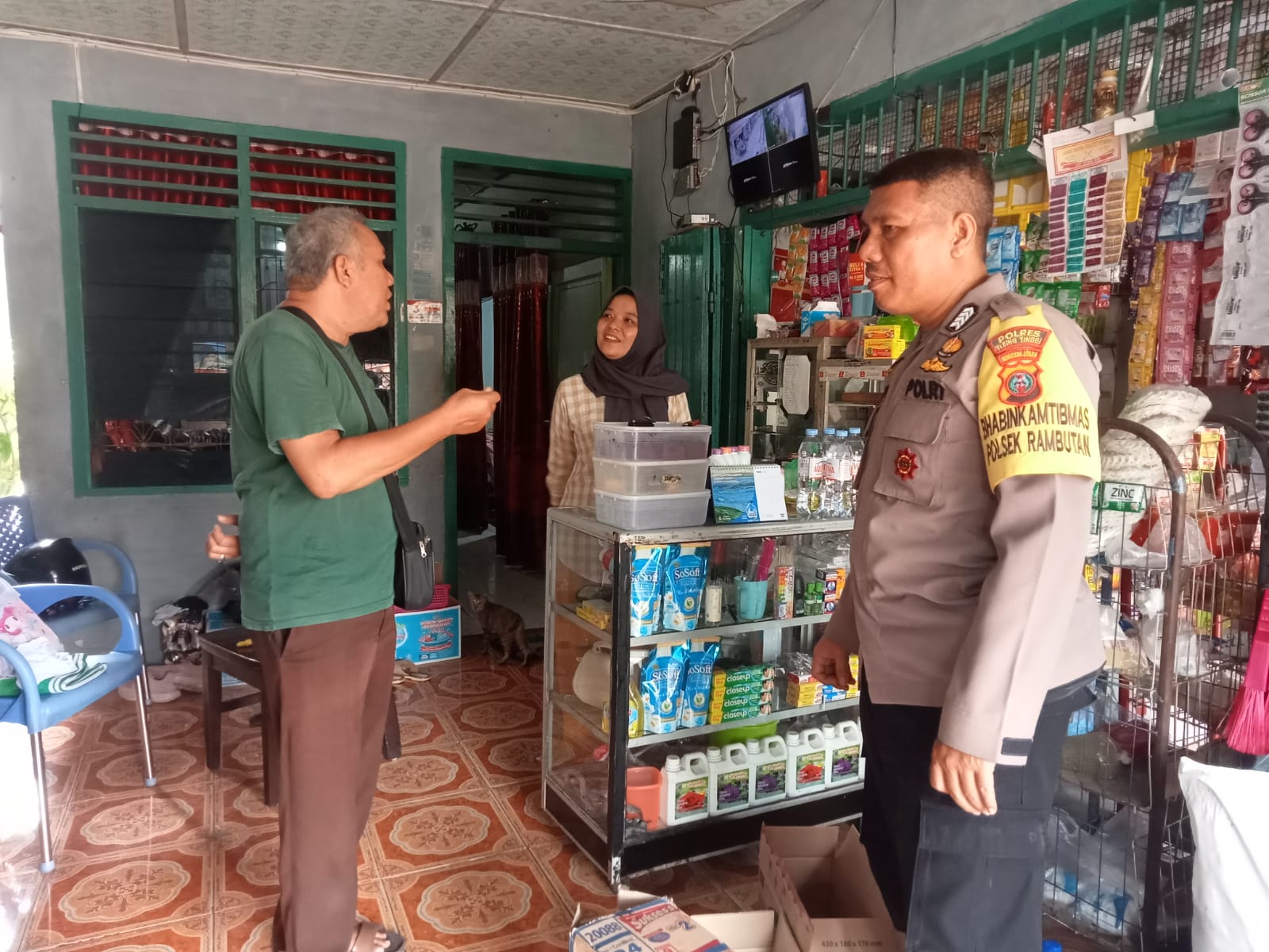 Polsek Rambutan Himbau Kamtibmas Pada Warga Bandar Sakti