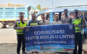 Melalui Binluh dan Edukasi, Sat Lantas Polres Tebing Tinggi Ajak Pengguna Jalan Tertib Berlalulintas
