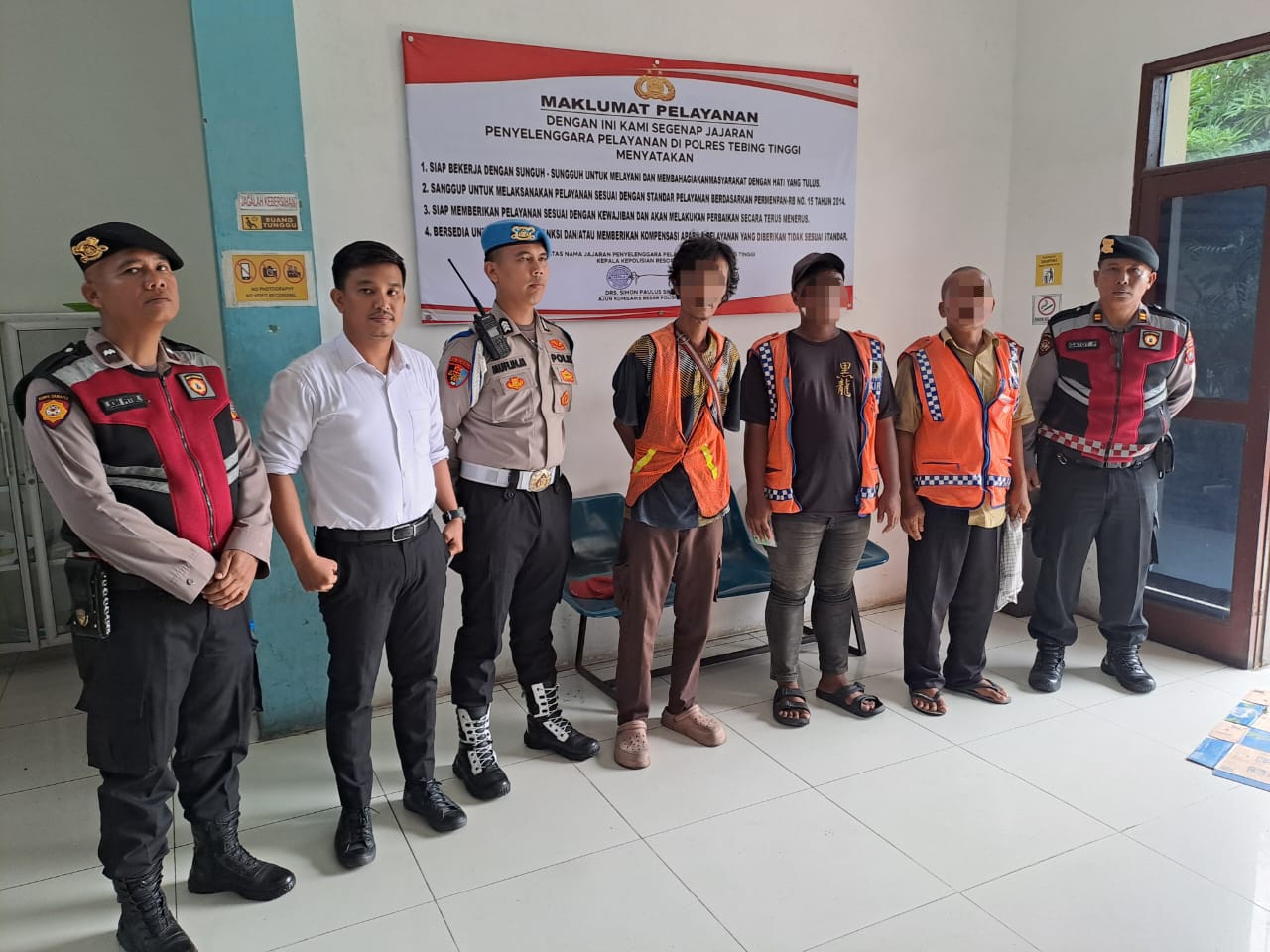 Jukir Liar Lakukan Pungli Diciduk Polres Tebing Tinggi dan Diberi Sanksi