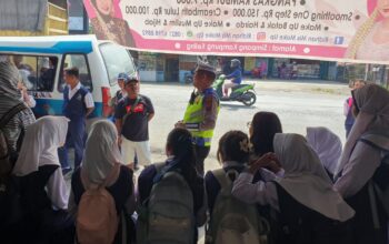 Pelajar dan Masyarakat Mendapat Edukasi Satlantas Polres Tebing Tinggi Agar Tertib Berlalulintas