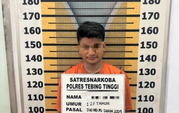 Residivis Ini Berulah Lagi, Polres Tebing Tinggi Menciduknya Dipinggir Jalan