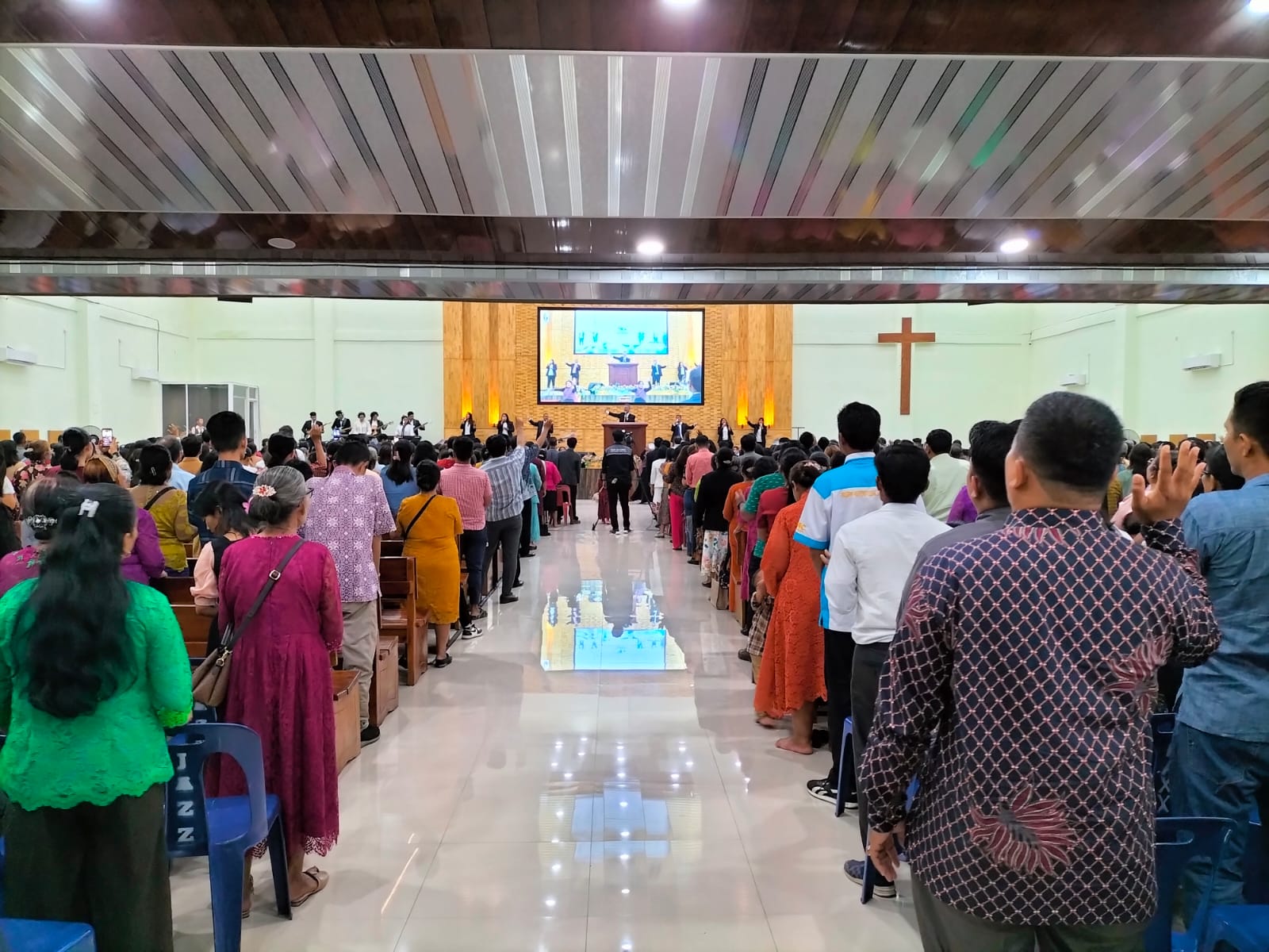 Perayaan Paskah GPDI di Kawal Polres Tebing Tinggi, Jemaat Beribadah Dengan Aman dan Khidmat