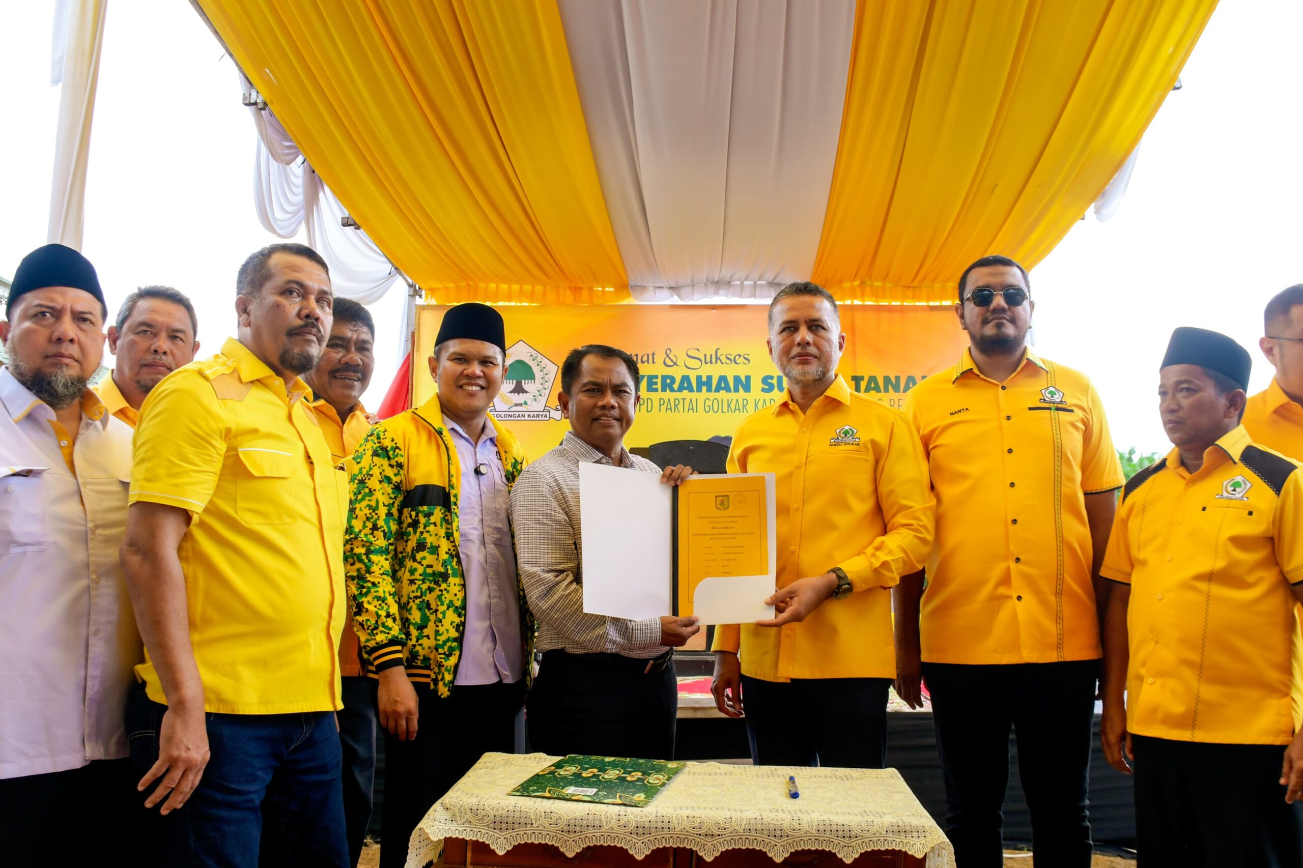 Golkar Solid Menangkan Dambaan, Dapat Apresiasi Tanah Kantor dari Bupati Sergai
