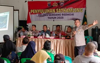 Polres Sergai Ajak Warga Desa Manggis Lawan Premanisme