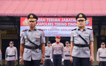 Sertijab Digelar, Kompol Rudi Syahputra Resmi Jabat Wakapolres Tebing Tinggi