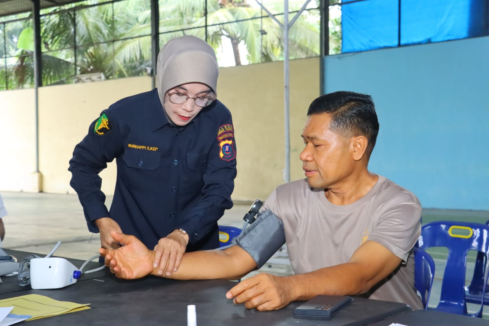 Biddokkes Polda Sumut Lakukan Pemeriksaan Kesehatan Berkala T.A. 2025 di Mapolres Tebing Tinggi