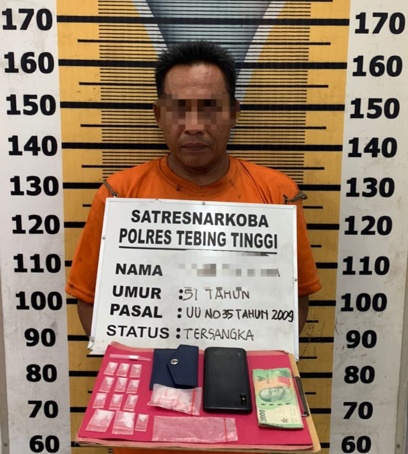 Bawa Sabu, Udin Dibekuk Sat Resnarkoba Polres Tebing Tinggi di Paya Pasir