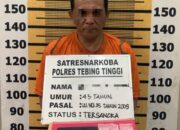 Dilaporkan Warga, Pelaku Narkoba Diciduk Polres Tebing Tinggi Beserta 2 Paket Sabu Sebagai Barang Bukti