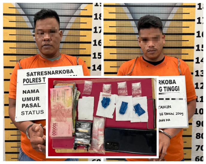 Sabu Gagal Edar, 2 Pelaku Diciduk Polres Tebing Tinggi Didalam Rumah