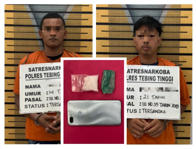 Miliki 9,91 Gram Sabu, Dua Pria Ini Kompak Ditangkap Polres Tebing Tinggi