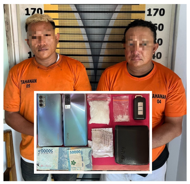 Bawa Sabu 49,75 Gram, Dua Pria Asal Sergai Ditangkap Polres Tebing Tinggi