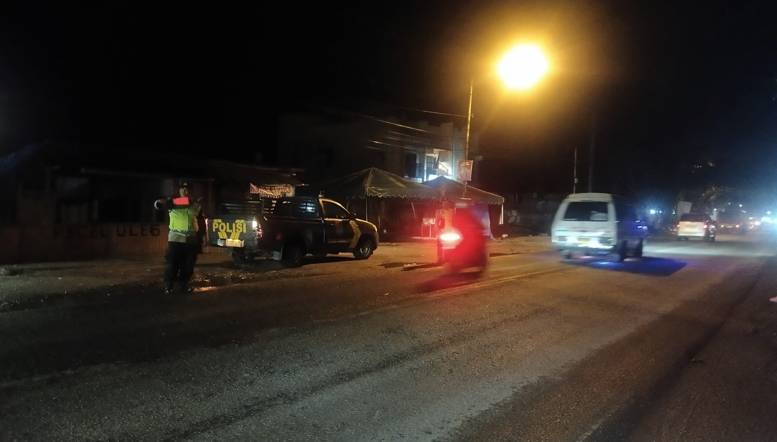 Ciptakan Rasa Aman Dimalam Hari, Polsek Padang Hulu Gencarkan Patroli Blue Light