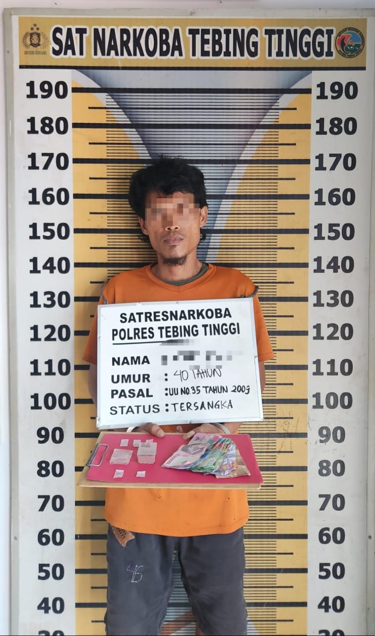 Residivis Narkoba Berulah Lagi, Polres Tebing Tinggi Tangkap Pelaku Bersama Barbut Sabu