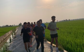 Lari di Hamparan Sawah yang Hijau, Menuju Sunset yang Indah di Festival Fun Run Sergai 8K