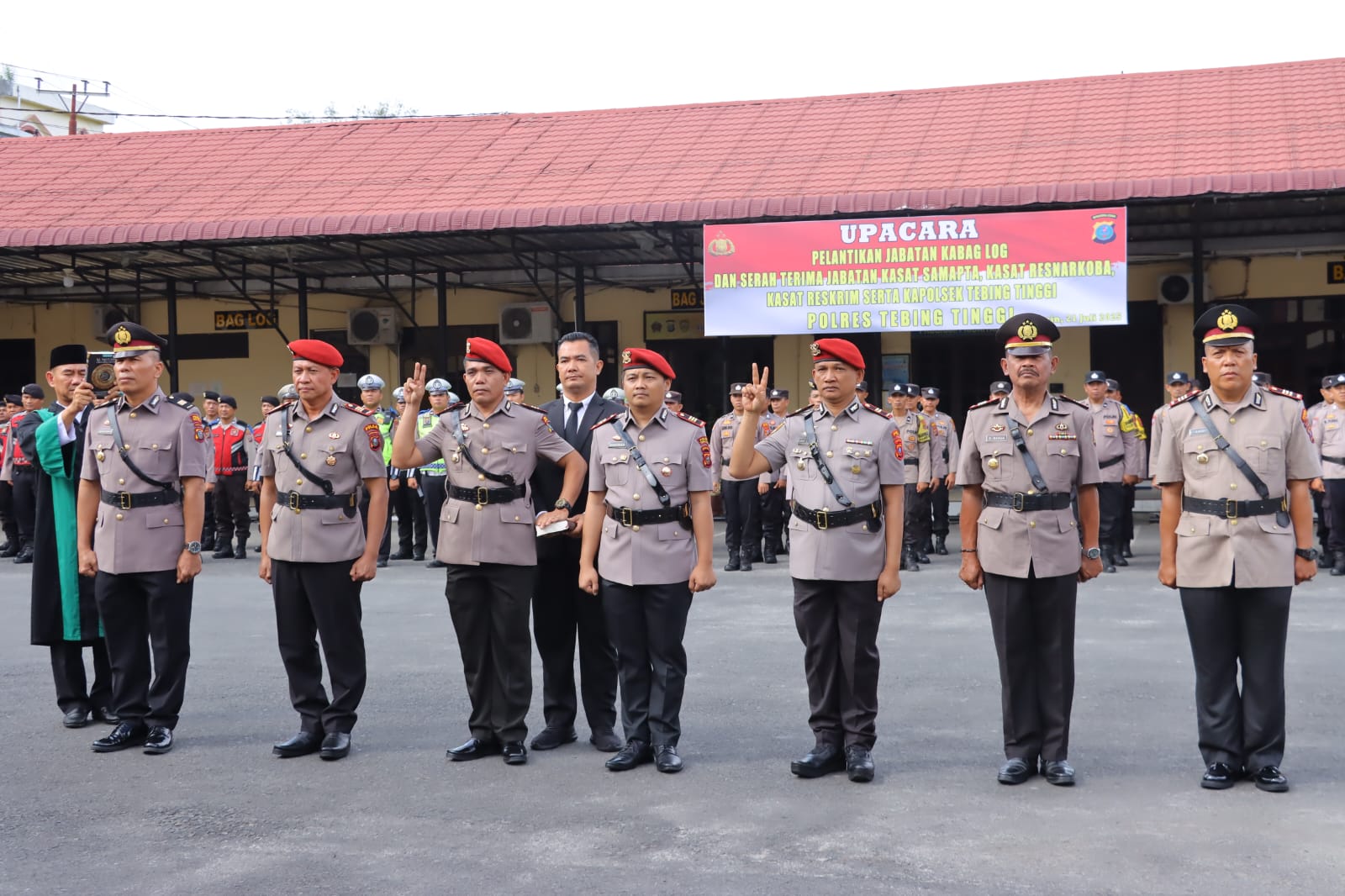 Sertijab Jajaran PJU Polres Tebing Tinggi Dipimpin Kapolres, Kasat Narko dan Reskrim Berganti
