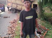 Polres Tebing Tinggi Tangani Laka Truk Pengangkut Ubi di Jalan Lintas Tebing Tinggi – Dolok Masihul