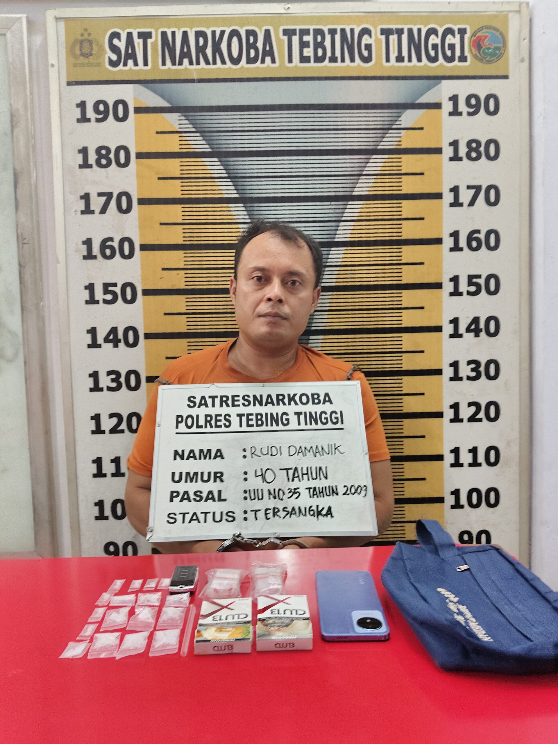 Peredaran Narkoba Gagal, Polres Tebing Tinggi Tangkap Satu Pelaku di Sipispis