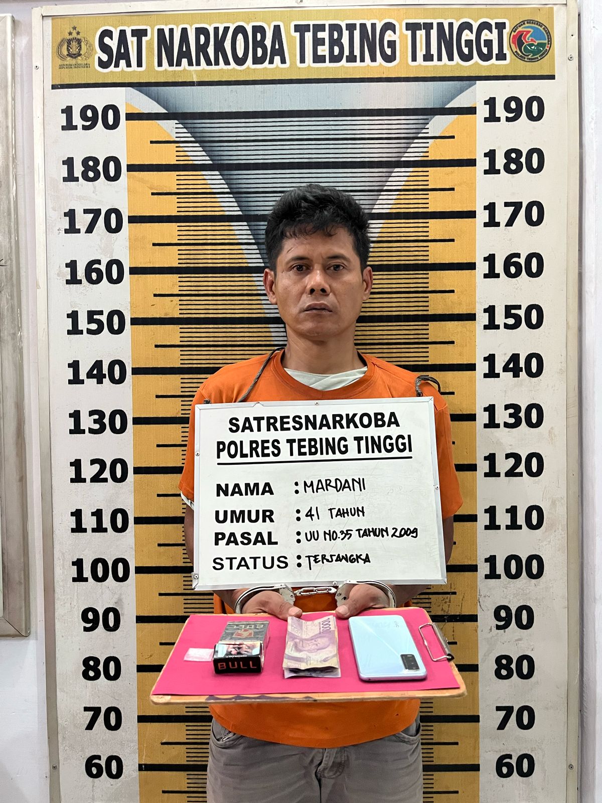 Barbut Sabu Disita, Polres Tebing Tinggi Amankan Residivis Narkoba di Desa Nakes