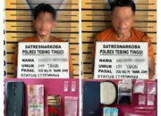 Dua Residivis Narkoba Ini Ditangkap Polres Tebing Tinggi, Ada 10 Gram Sabu Diamankan