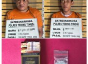 Kedapatan Bawa Sabu, Dua Residivis Berhasil Diringkus Polres Tebing Tinggi