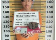 Pengedar Sabu Tertangkap Sat Resnarkoba Polres Tebing Tinggi, Barbut 10 Bungkus Sabu Disita