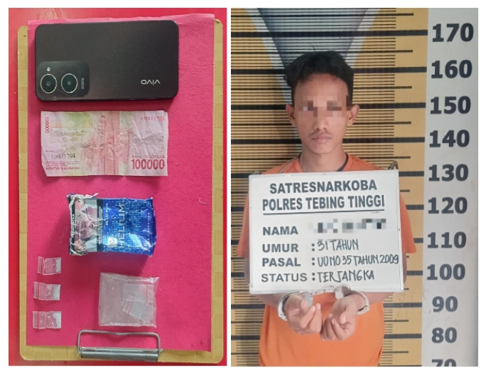 Sabu Disimpan Dilokasi Billiar, Pria Ini Berakhir Ditangan Sat Resnarkoba Polres Tebing Tinggi