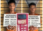Dua Pemain Sabu Ditangkap Polres Tebing Tinggi di Pekarangan Rumah