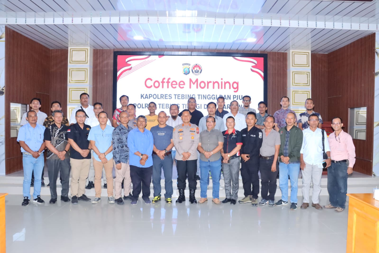 Coffee Morning, Kapolres Tebing Tinggi Bersama Wartawan Bangun Komunikasi dan Kemitraan Untuk Masyarakat