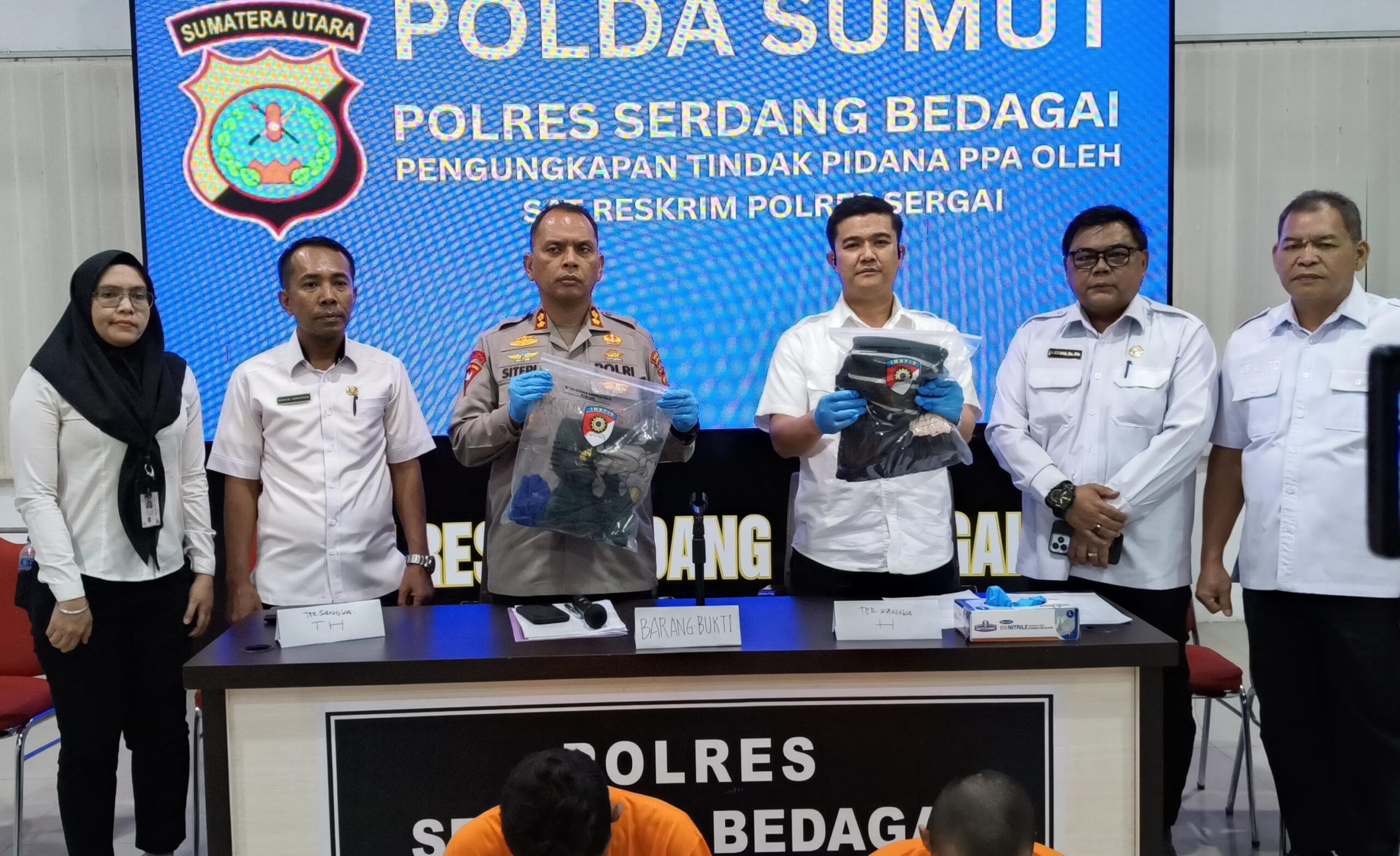 Ayah Kandung Pemakai Narkoba Cabuli Bunga 8 Tahun, Pelarian Berakhir, Polres Sergai Ringkus di Riau