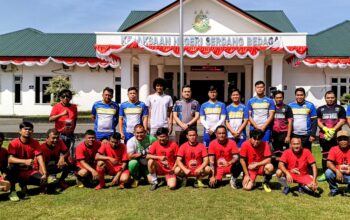 Kejari Sergai Gelar Laga Uji Coba Mini Soccer Lawan Forwakum Jelang Harlah Kejaksaan ke 80