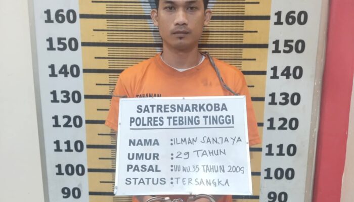 Bawa 2 Paket Sabu, Pria Ini Ditangkap Polres Tebing Tinggi di Paya Pinang