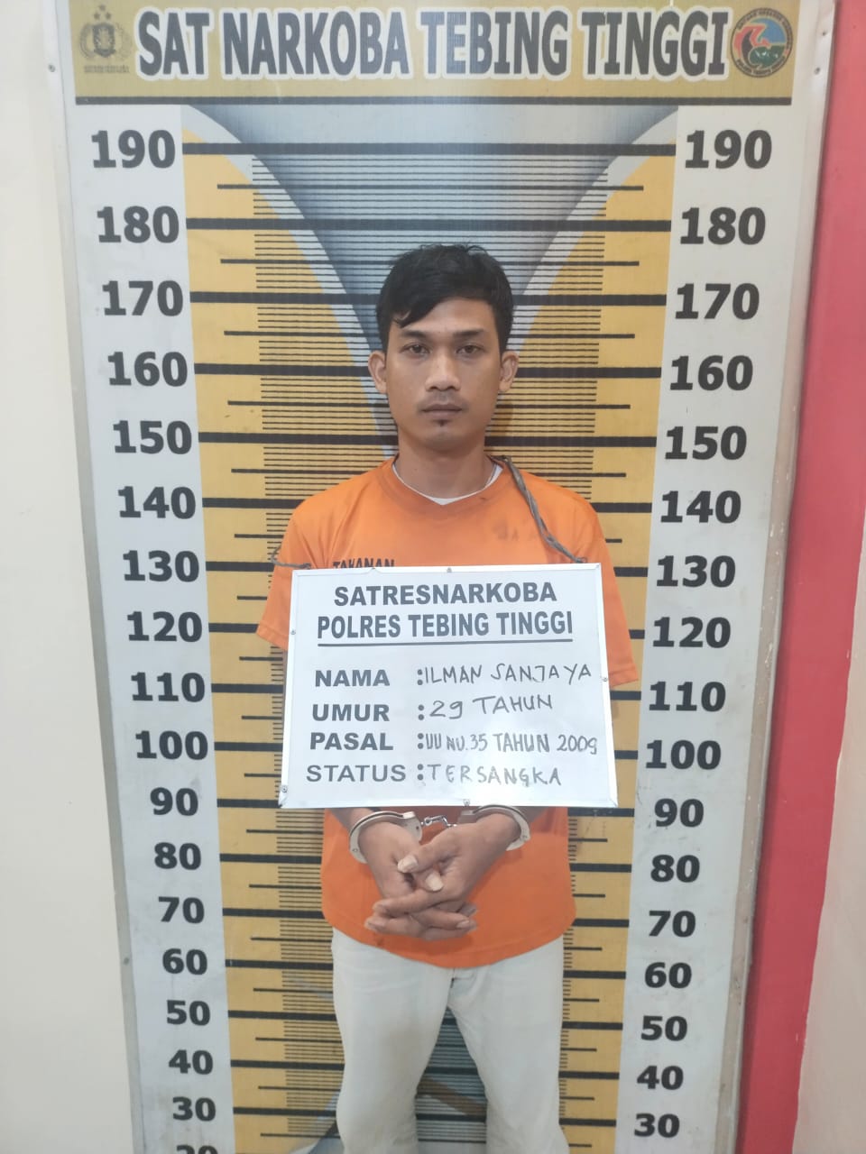 Bawa 2 Paket Sabu, Pria Ini Ditangkap Polres Tebing Tinggi di Paya Pinang