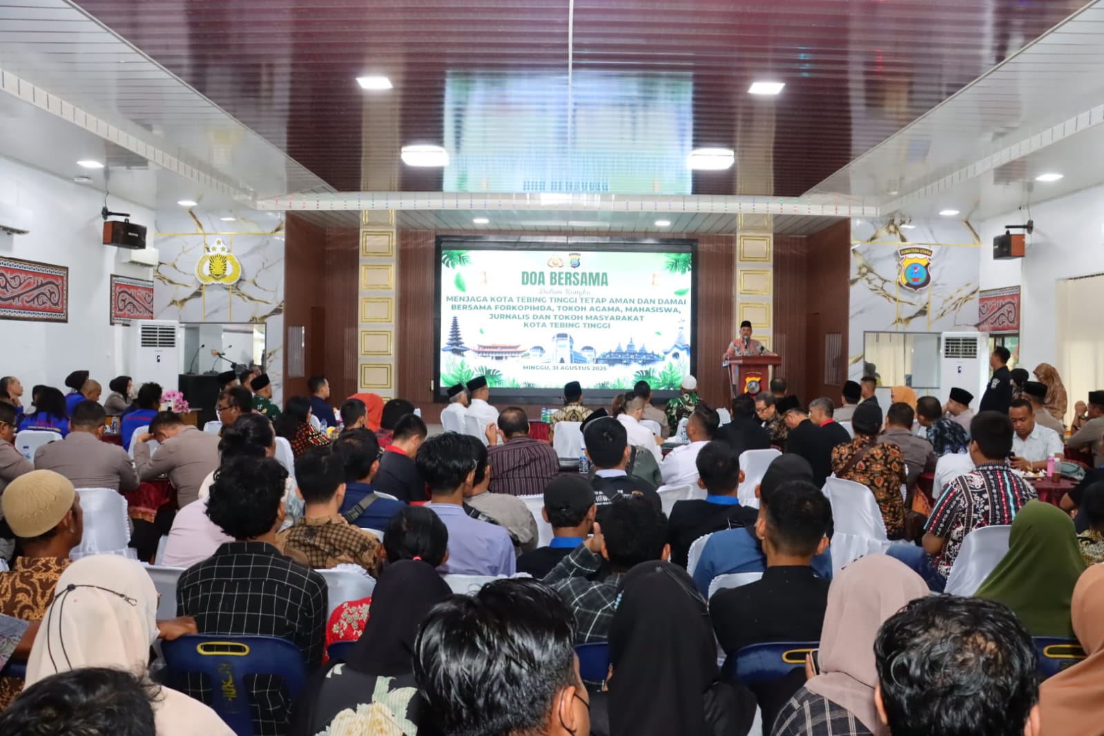 Doa Bersama Lintas Agama Digelar Polres Tebing Tinggi, Masyarakat Diajak Menjaga Keamanan dan Kedamaian