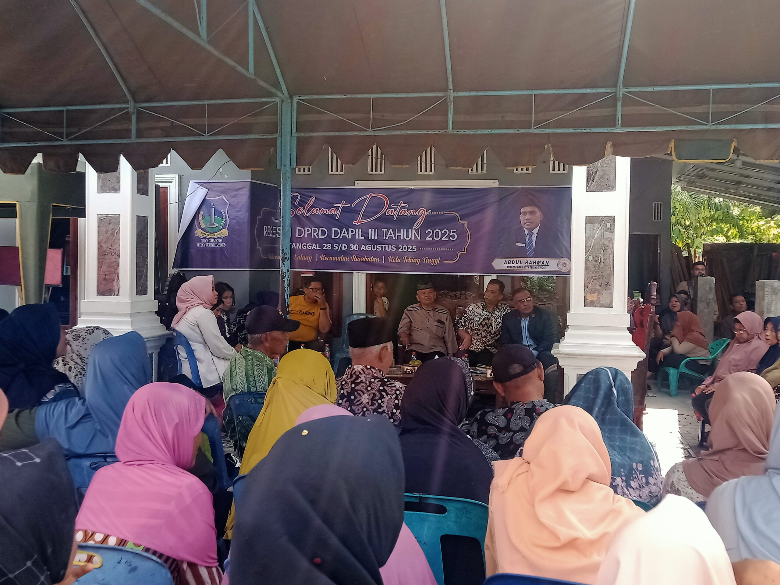 Reses di Kampung Halaman, Abdul Rahman Anggota DPRD Tebing Tinggi Tampung Aspirasi Warga di Dapil III Rambutan