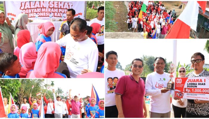 Ratusan Masyarakat Sergai Antusias Ikuti Jalan Santai dengan Bupati Sergai Dalam Rangka Meriahkan HUT RI Ke-80