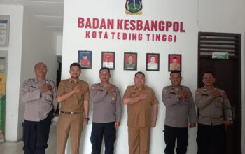 Polres Tebing Tinggi Koordinasi dengan Kesbangpol Terkait Pengaktifan Satkamling