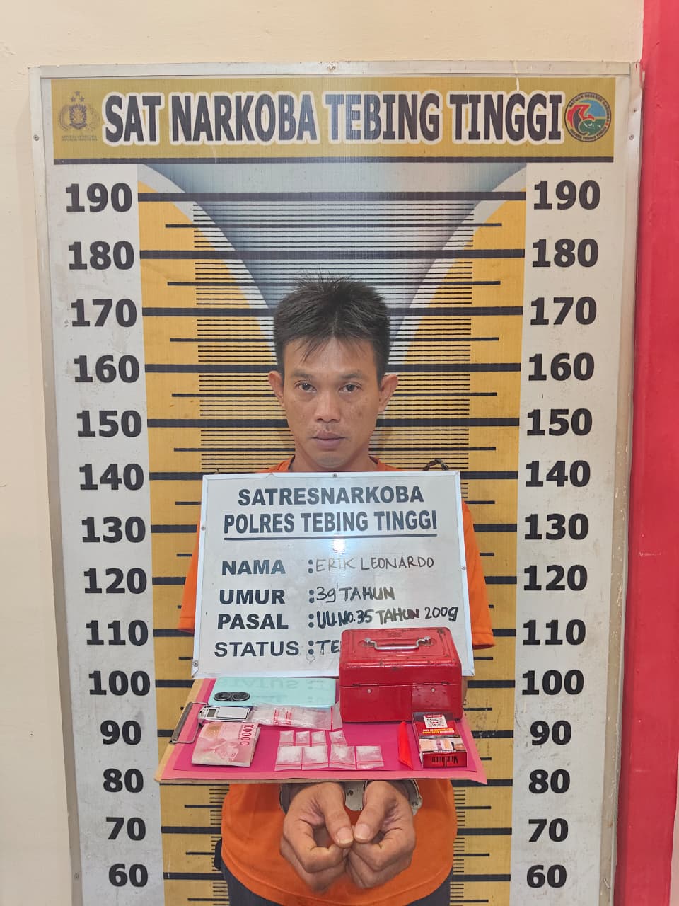8 Paket Sabu Penyebab Pria Ini Ditangkap Satresnarkoba Polres Tebing Tinggi