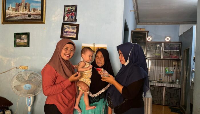 Siti Aisah DPRD Sergai Pimpin Gerakan Tekan Stunting di Desa Pekan Tanjung Beringin.